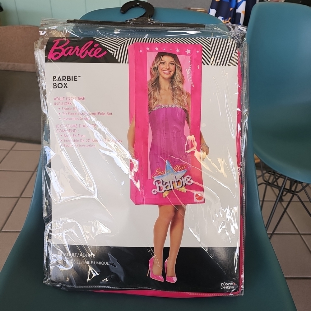 NIP Super Star Barbie Box Adult Halloween Costume InSpirit Designs Barbie Movie
